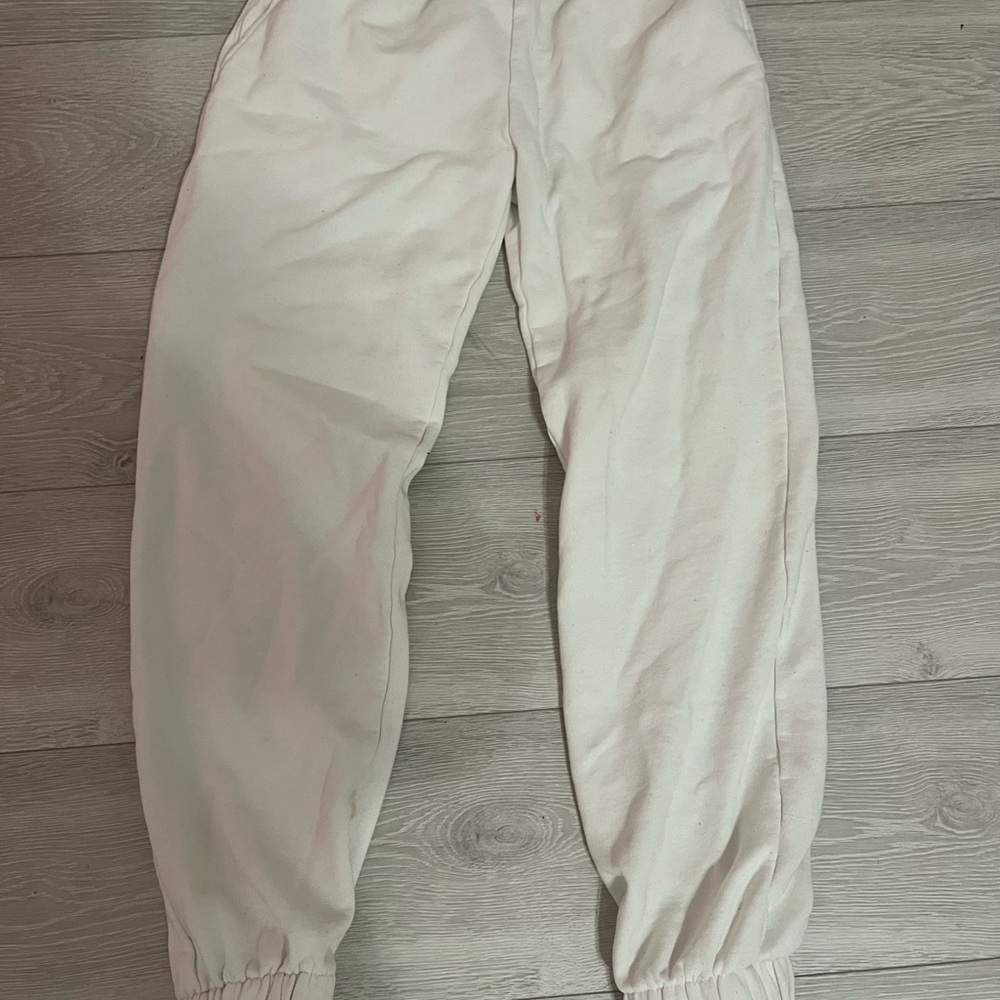 Brandy Melville Off-White Joggers